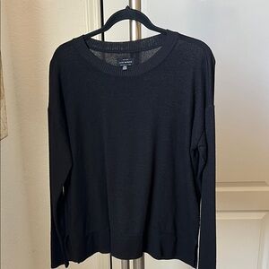 Lucky Brand Black Crew Neck Sweater